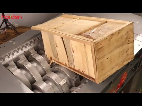 waste wood shredding - wood pallet, wood board, packaging wood, etc.