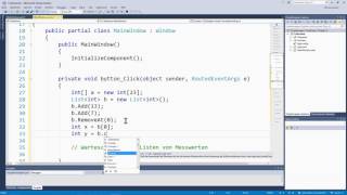 05F.2 Arbeit mit generischen Collections in C#