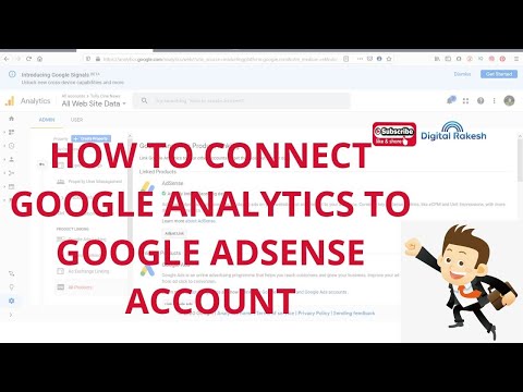 How to connect google analytics to google AdSense account