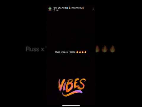 RUSS X TAZE X PRESSA 🔥 Russ Previews New Song With Taze And Pressa 🇬🇧 🇨🇦