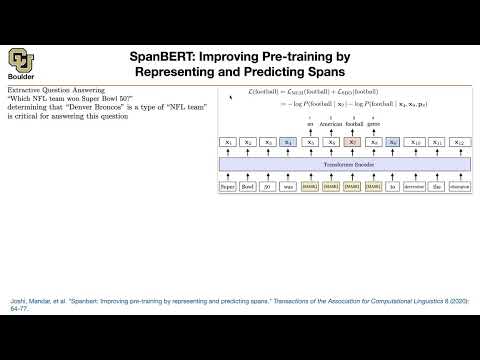 SpanBERT | Lecture 56 (Part 3) | Applied Deep Learning (Supplementary)