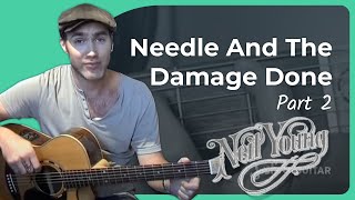 Needle And The Damage Done - Neil Young #2of2 (Songs Guitar Lesson ST-901) How to play