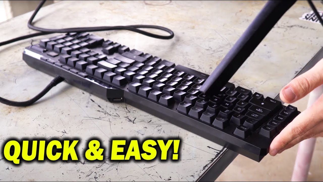 How To Clean your KEYBOARD, fast, VERY FAST!
