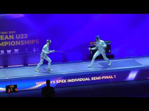 European Championships 2023 U23WE - L4 - Alicja Klasik POL v Emili Conrad UKR
