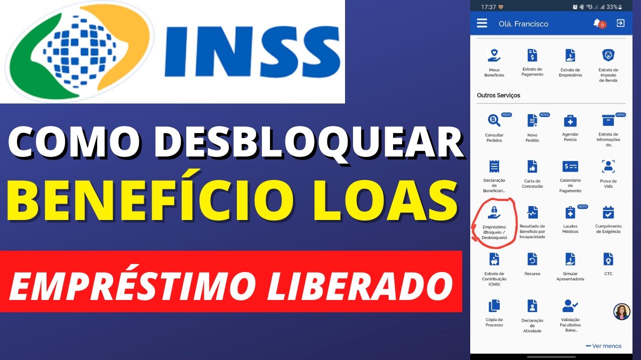 Como desbloquear benefício BPC-LOAS no App INSS | Tutorial completo para desbloquear para empréstimo