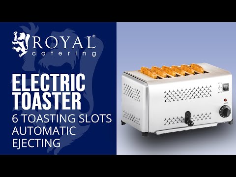 video - Electric Toaster 6 Slices