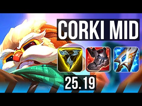 CORKI vs SYLAS (MID) | 13/1/2, 7 solo kills, Legendary | KR Master | 25.19