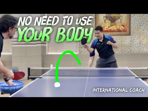 How to do Forehand Topspin Against Backspin only requires wrists and forearms