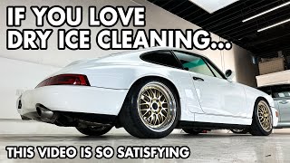 Dry Ice Cleaning this Porsche 964 is SO Satisfying