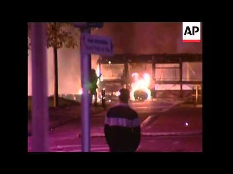 Bus set on fire in Toulouse in twelfth night of riots