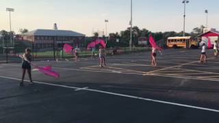 Beechwood Band Director Glimpse of Parking Lot Practice