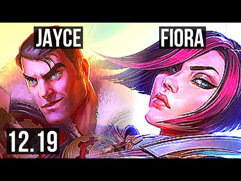 JAYCE vs FIORA (TOP) | 6 solo kills, 300+ games | KR Grandmaster | 12.19