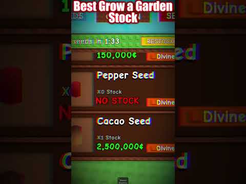 Best Grow a Garden Stock 😱🤑