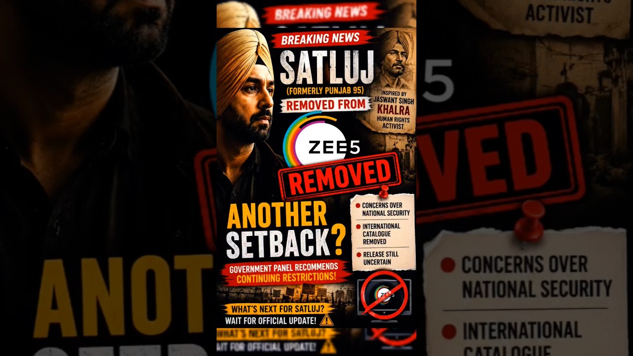 Satluj Removed from ZEE5? 😱 Another Big Setback for Diljit Dosanjh | Full Update #shorts