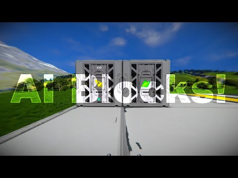 Space Engineers AI Automatons Blocks - - Flight (Move) and Basic Task - Blocks can follow you now!