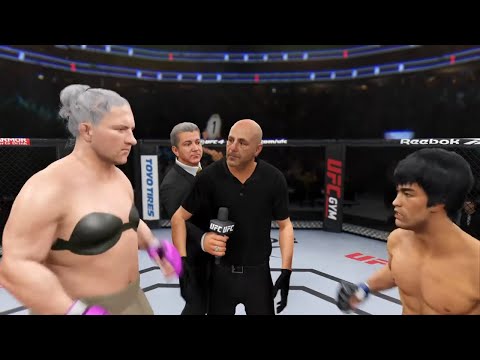 Maniac Zina vs. Bruce Lee (EA sports UFC 4)