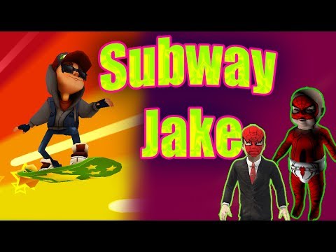 Örümcek Çocuk Subway Surfers tricky ile oynuyor