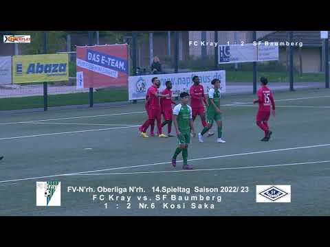 2022 10 23  FV N'rh  Oberliga N'rh  2022 23 14 Spieltag FC Kray vs  SF Baumberg