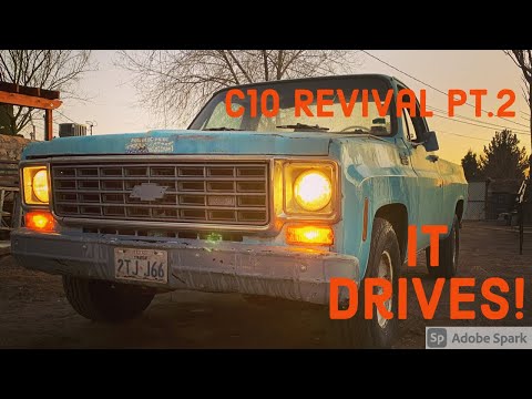 1975 Chevy C10 Revival Pt.2 First drive in  18 years!