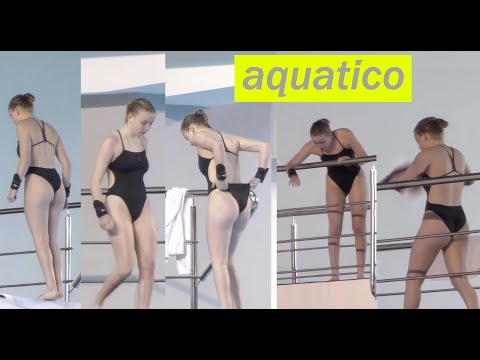 Diver Chloe Johnson (Great Britain) at LEN 2022 - 10m Preliminary, Final | Beautiful diving