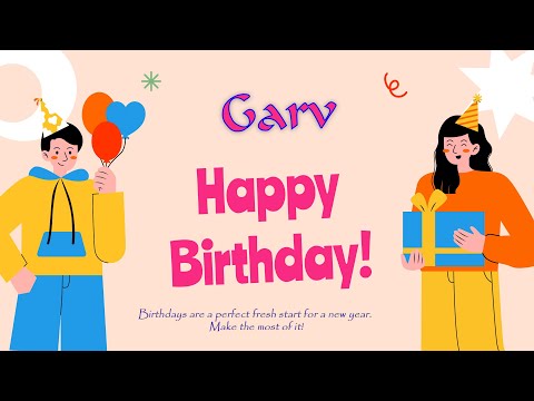 Happy Birthday to Garv