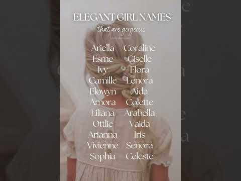 Elegant Girl Names ✨ #baby #names #babynames #babygirl #cute #love #viralvideo #viralshorts #name