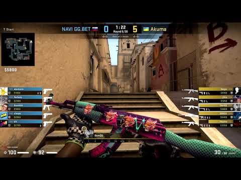 CSGO POV Akuma.DemQQ vs. Na'Vi on Mirage - 19 kills (Navi's sensational lose)