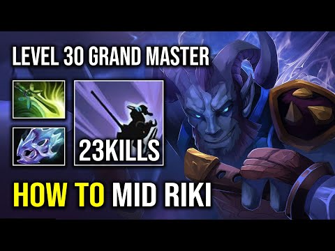 How to Play Mid Like a Level 30 RIKI Spammer with 1 Shot Backstab Multiplier 7.32e Dota 2