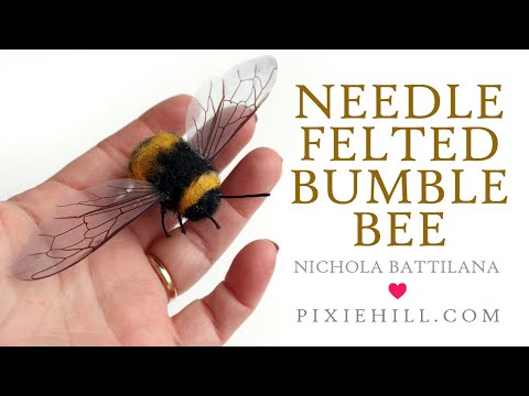 Needle Felted Bumble Bee Tutorial