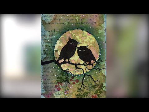 Owls on a Branch - A Lavinia Stamps Tutorial