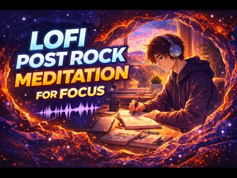 Deep Night Calm 🌙 | Lofi Post-Rock Meditation for Focus