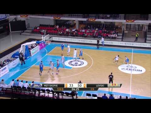 ABA Liga 2014/15, Round 11 match: MZT Skopje Aerodrom - Levski (7.12.2014)