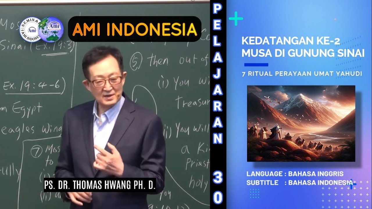#30 KEDATANGAN KE-2 MUSA DI GUNUNG SINAI | [🔉 INGGRIS + 💬 Indonesia ]