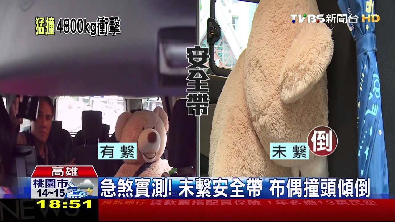 後座未繫安全帶 前座受牽連致死率增5倍