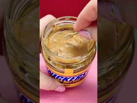 Opening a jar of snickers spread #shortsfeed #shorts