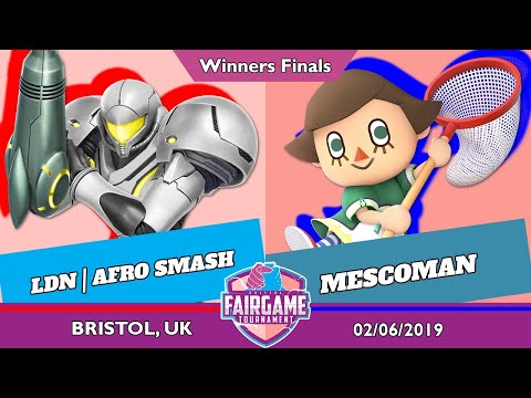 Fair Game 9 - Winners Finals - LDN | Afro Smash (Samus) vs. Mescoman (Villager)