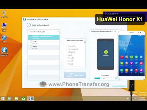 Extract Data from Android/Samsung/HTC Backup to Huawei Honor Phone