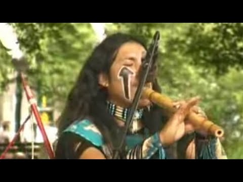 Relaxing music: Native americans (Imagenes) performing in Tallinn