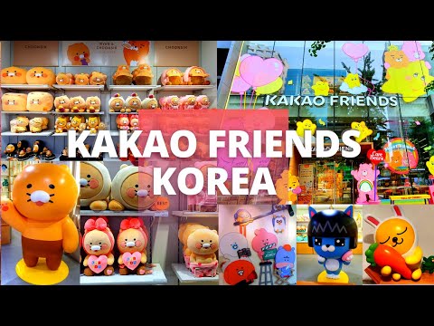 KAKAO FRIENDS FLAGSHIP STORE 2022 em Hongdae, Seul, Coreia | #KakaoFriendsStore #kakaofriends #korea