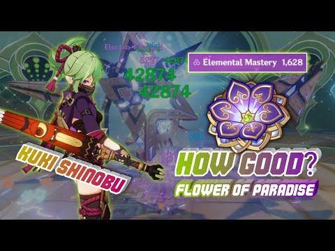 TESTING FLOWER OF PARADISE LOST ON 1600 EM KUKI HYPERBLOOM GENSHIN IMPACT