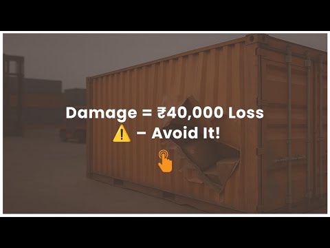 What happens if there's Container damage & how to react to it?