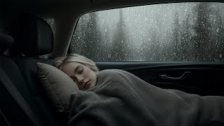 [SOM DE CHUVA] Para dormir em poucos segundos 😌 Chuva na Floresta com Trovoadas Intensas no Carro