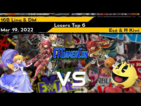 [Smash Ultimate] 16B | Ling & DM vs Ese & Ħ | Kiwi - CT Gamercon 5 (L.Top 6)