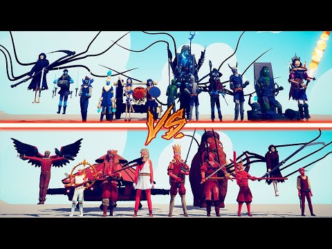 BOSS UNITS TEAM vs MEGA SPOOKY TEAM - Totally Accurate Battle Simulator | TABS