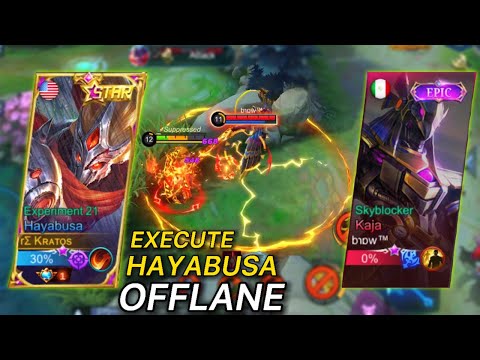 OFFLANE HAYABUSA WITH EXECUTE IS BROKEN! | MOBILE LEGENDS