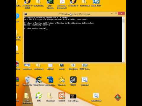 Batch Scripting Tutorial 2 Creating And Setting Variables