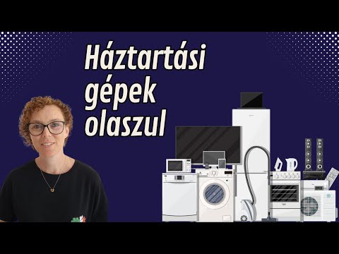 Olasz szókincs: a háztartási gépek nevei.