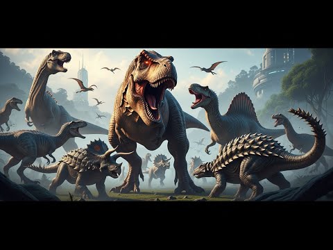 The Ultimate Apex Predator Showdown: T-REX & ALL CARNIVORE & HERBIVORE DINOSAURS IN BIOSYN SANCTUARY