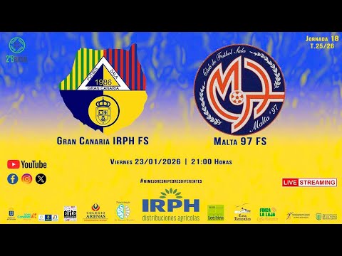2ª DIV. B FUTSAL 25/26 | Jor. 18 Gran Canaria IRPH FS vs Malta97 FS