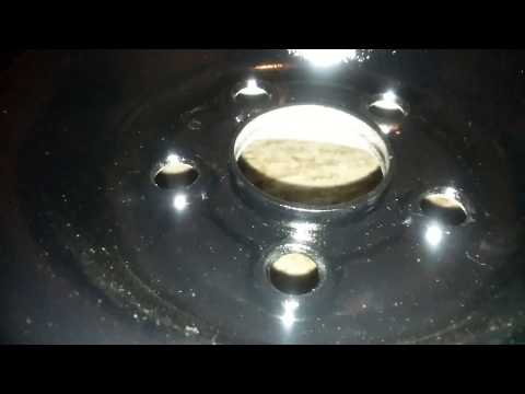 Steel rims repainting with Dupli Color Platinum spray.The finished rims